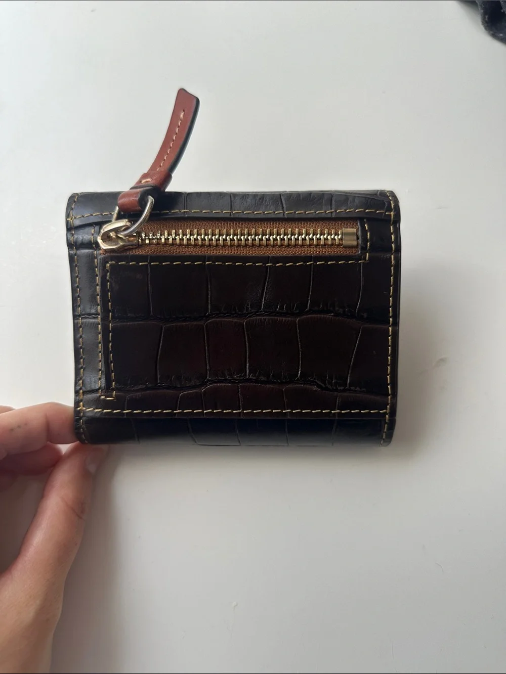 Dooney & Bourke Croc-Embossed Leather Wallet